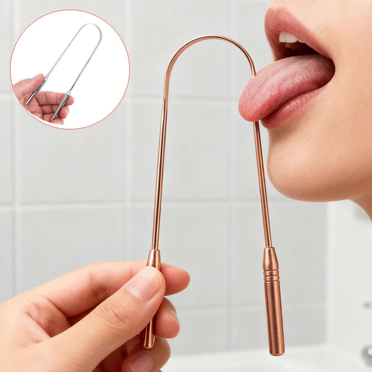 Stainless steel tongue scraper👅