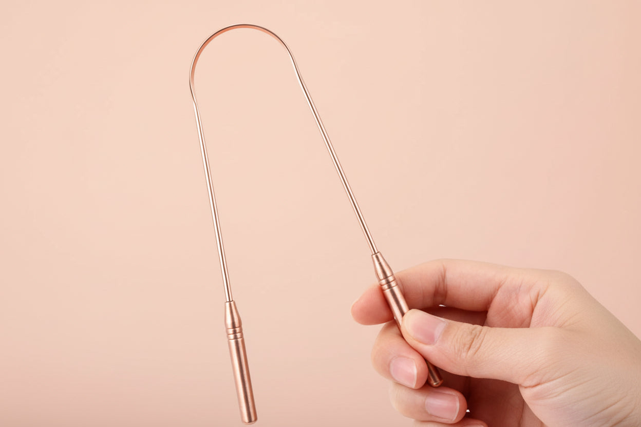 Stainless steel tongue scraper👅